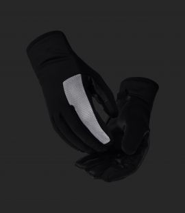 winter gloves yuki black reflective pedaled