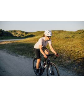 woman road cycling bibshorts sabi pedaled