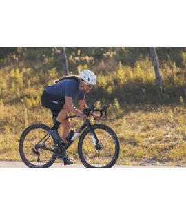 woman road cycling jersey slate sabi pedaled