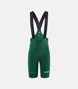 women cycling bibshort green essential front pedaled