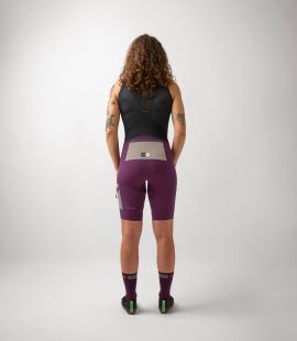 women cycling bib short purple odyssey total body back | PEdALED
