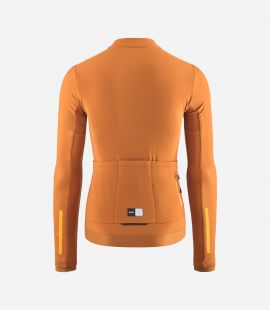 Cycling Jersey Long Sleeve Brown for Women - Back - Odyssey | PEdALED

