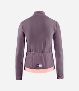 Cycling Insulated Jacket Lilac for Women - Back - Element | PEdALED