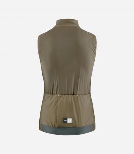 Cycling Insulated Vest Green for Women - Back - Element | PEdALED
