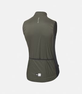Cycling Vest Grey for Women - Back - Essential | PEdALED
