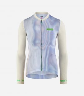 women cycling jersey long off white godai front pedaled