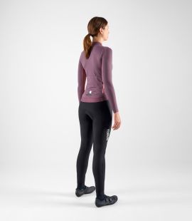 women cycling jersey long sleeve purple element total body back | PEdALED
