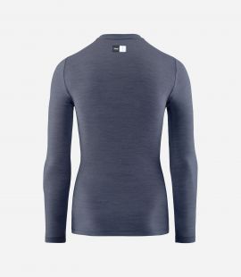 Cycling Merino Base Layer Navy for Women- Back - Element | PEdALED