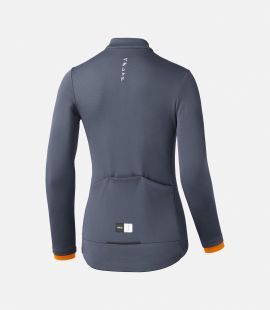 Cycling Jersey Blue Merino For Women - Back - Essential | PEdALED

