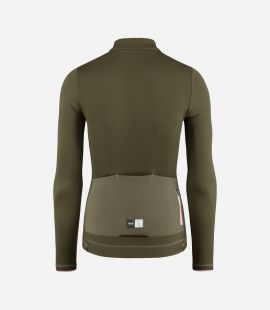 Cycling Jersey Merino Green for Women - Back - Element | PEdALED
