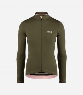 Cycling Jersey Merino Green for Women - Front - Element | PEdALED
