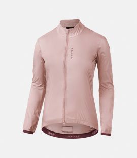 women cycling windproof jacket pink mirai front pedaled