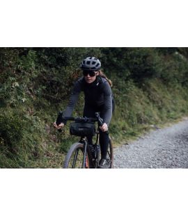 women merino long sleeve cycling jersey raven essential pedaled