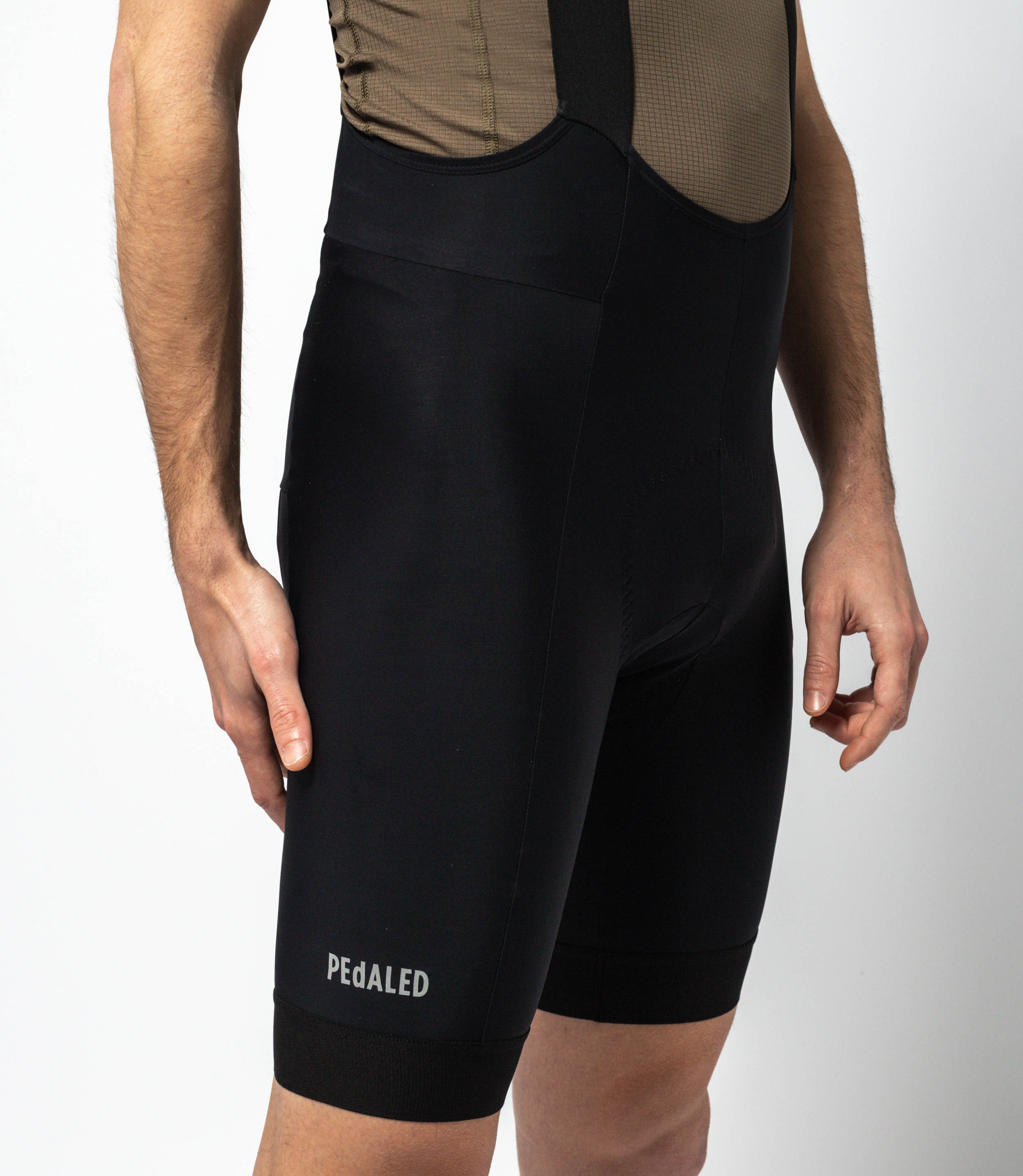 Summer Gravel Bib Shorts Black for Men | PEdALED