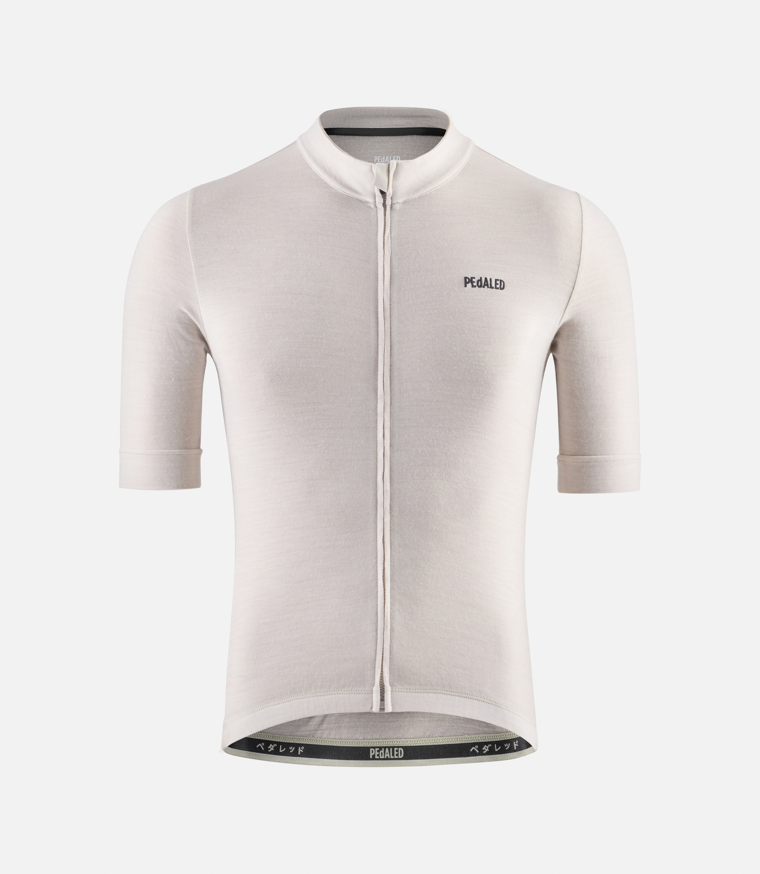 Merino Cycling Short Sleeve Jersey White for Men | PEdALED