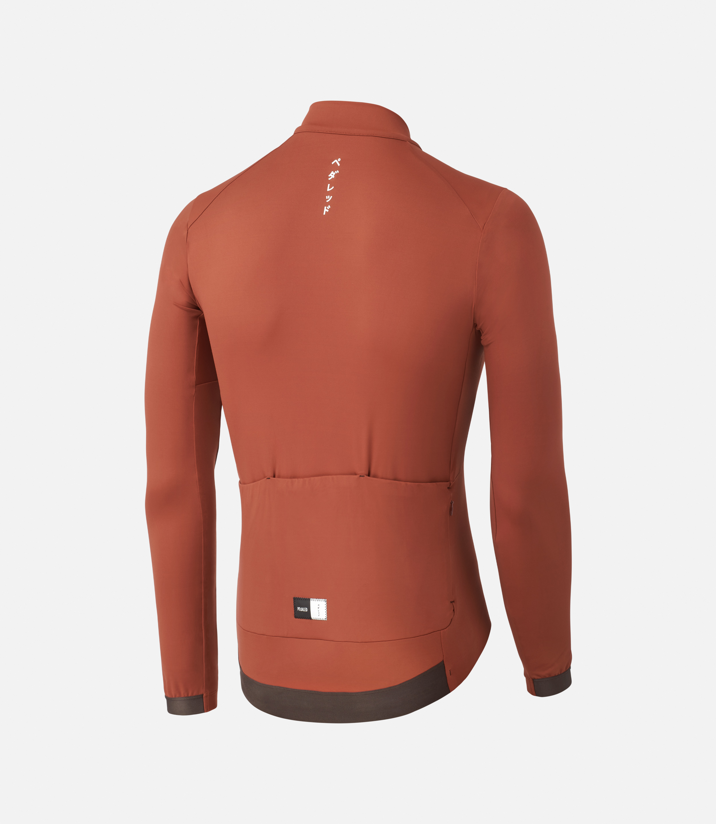 Long Sleeve Road Cycling Jersey Red for Men | PEdALED