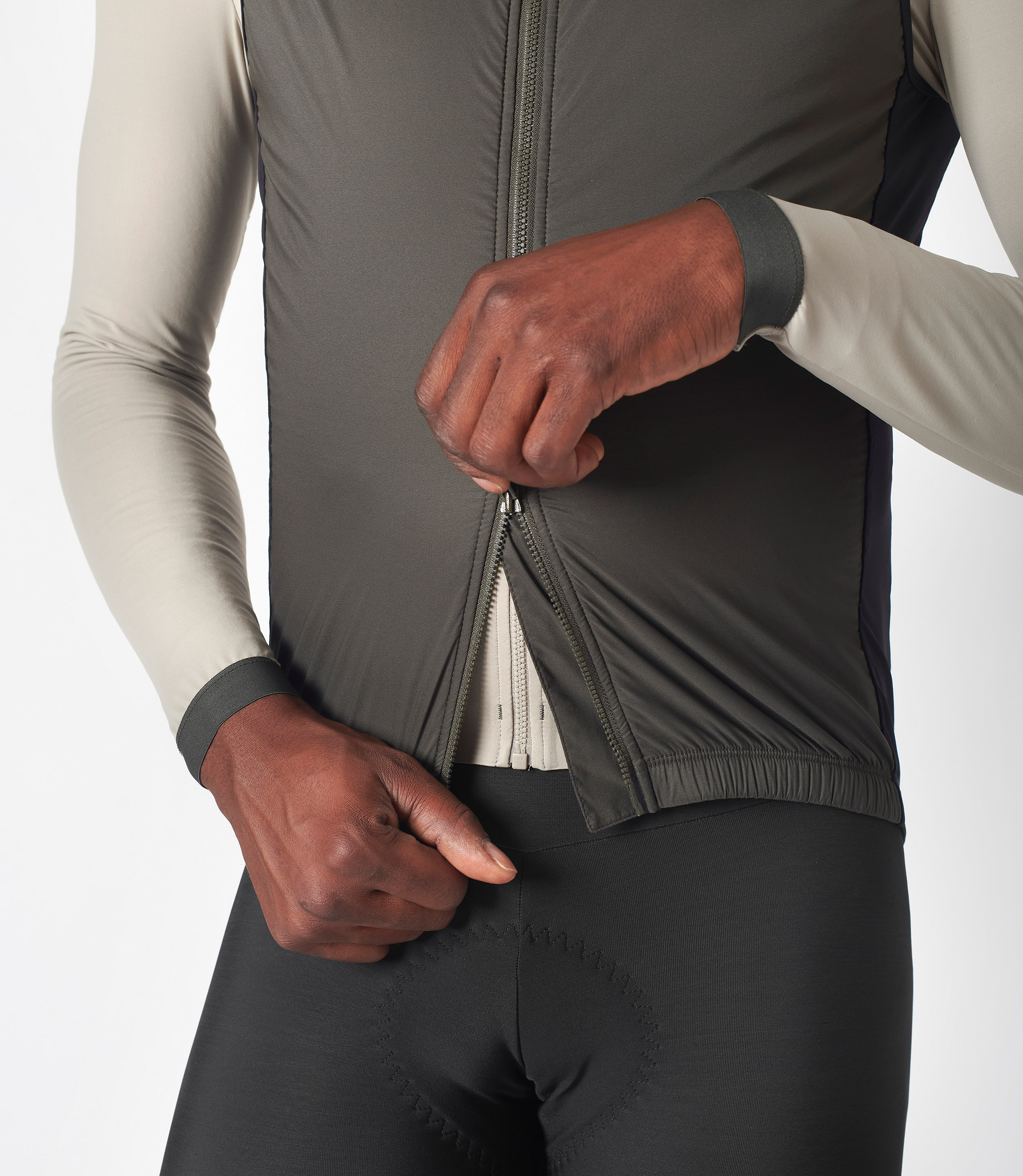 Insulated Bike Cycling Vest Grey for Men | PEdALED