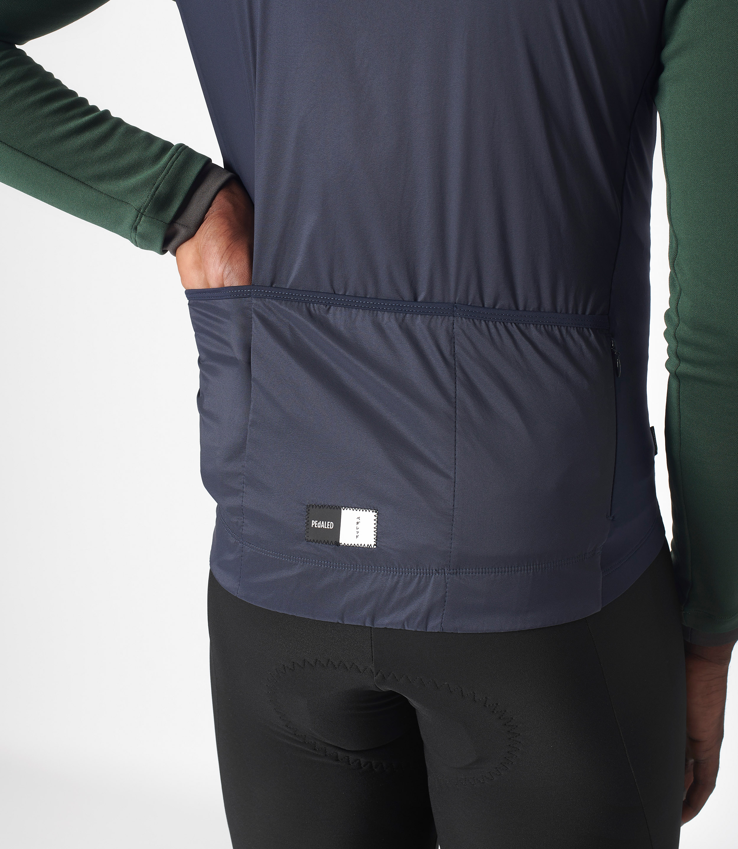 Insulated Bike Cycling Vest Blue for Men | PEdALED