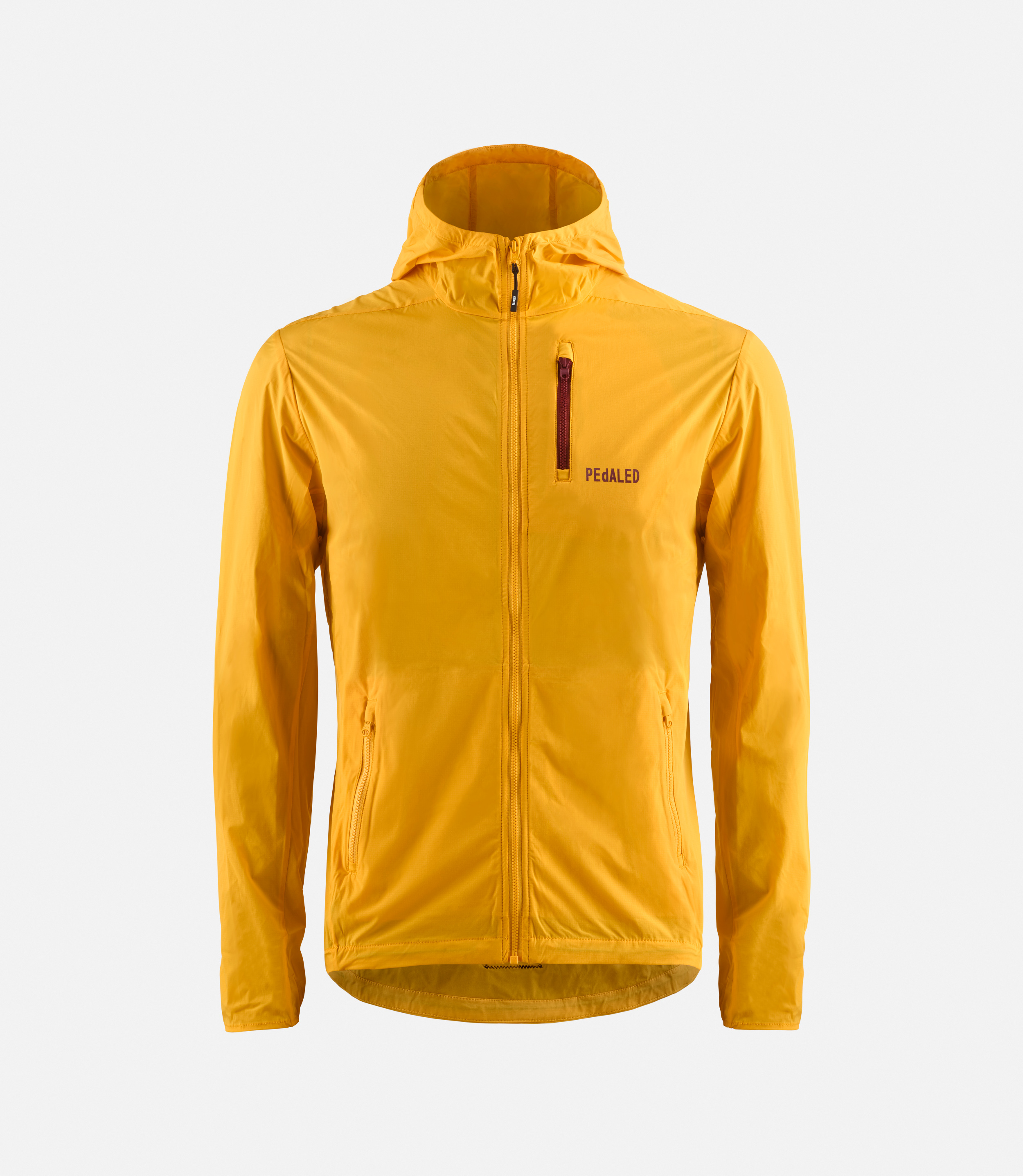 Packbare Outdoor Jacke für Männer in Gelb | PEdALED
