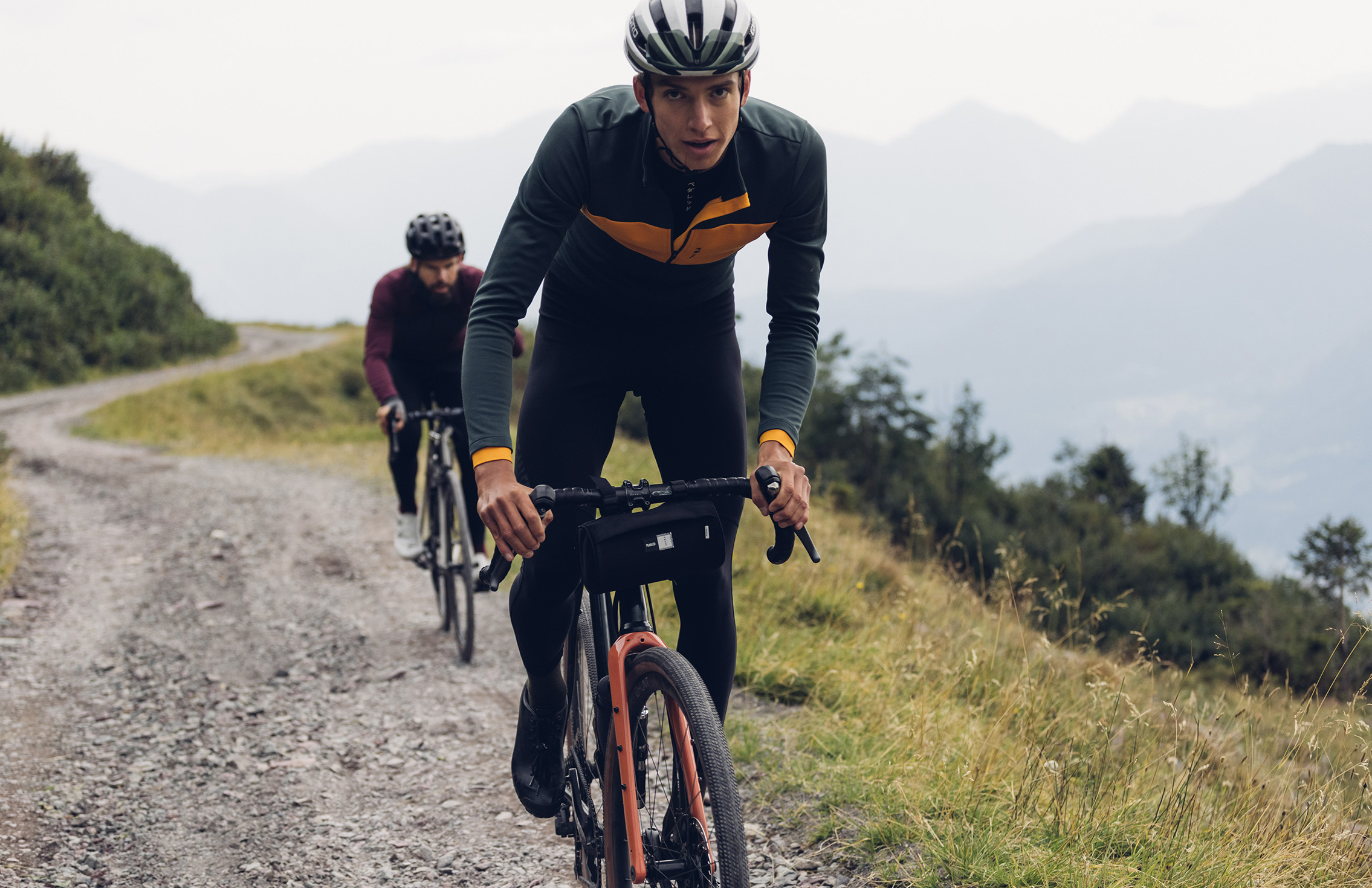 Kostuum Ambient Opsplitsen Long sleeve Merino cycling jersey Forest Green | Essential