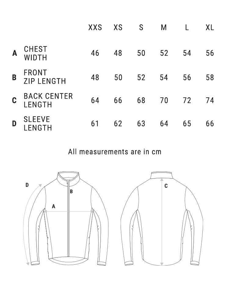Pedaled Size guide