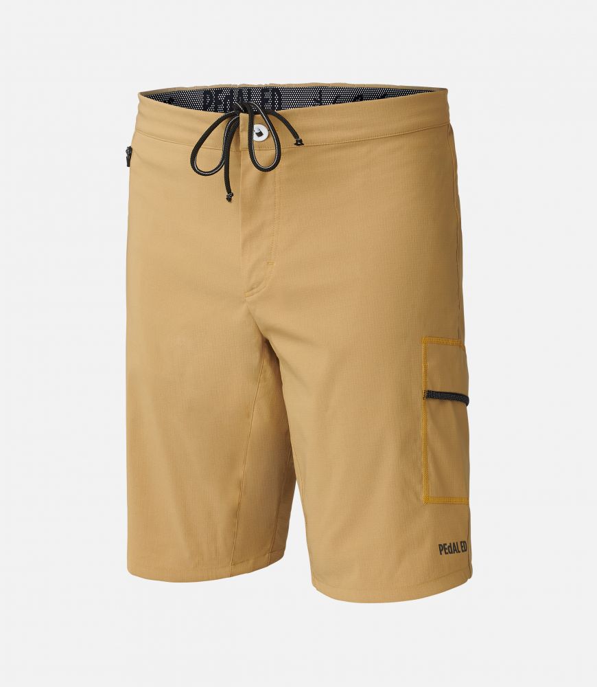 all road shorts jary mustard front pedaled