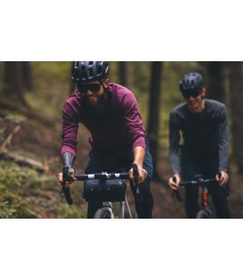 all road merino long sleeve jersey burgundy jary pedaled