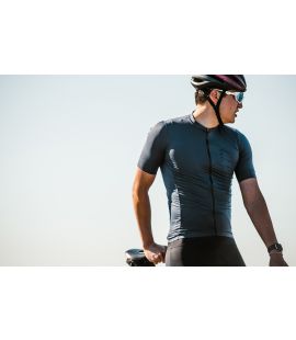 cycling jersey road men navy mirai in action pedaled
