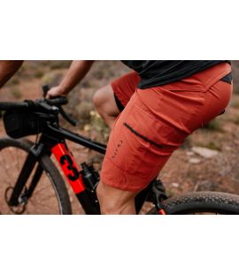 gravel shorts men rust jary in action pedaled