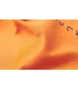 men cycling gloves orange mirai textile detail pedaled