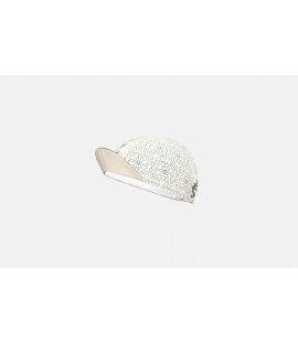men cycling cap white srmr pedaled detail front
