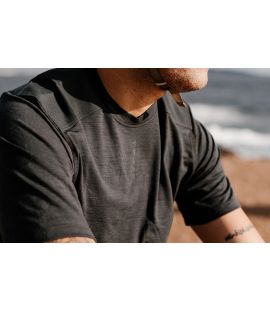 t shirts merino men gravel charcoal grey jary in action pedaled