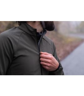 winter cycling men jacket forest green yuki pedaled